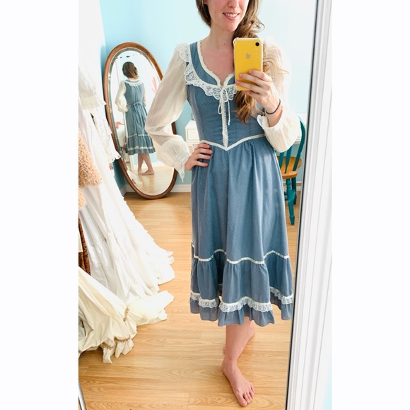Gunne Sax Dresses & Skirts - Jessica McClintock Gunne Sax Midi Dress